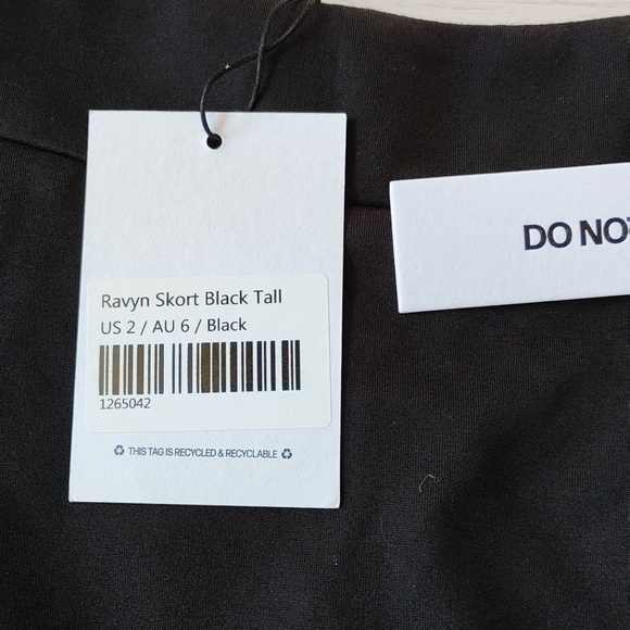 Princess Polly Ravyn Skort Black size 2 Tall New With Tags‎ - Picture 12 of 12